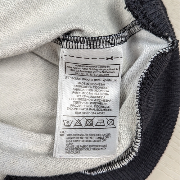 Adidas X Shinpei Naito FARM Lotus Sweatshirt Floral Fish Dark Gray Womens Medium - Picture 4 of 8